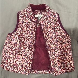 GAP Kids Floral Puffer Vest